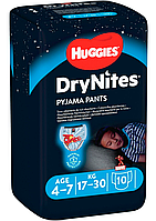 Подгузники-трусики Huggies DryNites 4-7 лет (17-30 кг) 10шт