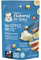 Воздушные конфеты для детей Gerber Whipped Melts банан и груша от 8 месяцев, 28 г