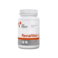 Харчова добавка для поддержания функции почек у кошек и собак Vet Expert RenalVet 60 капсул