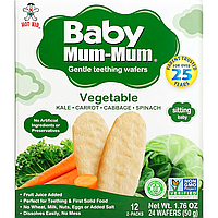 Вафли для мягкого прорезывания зубов Baby Mum-Mum с овощами, 24 шт