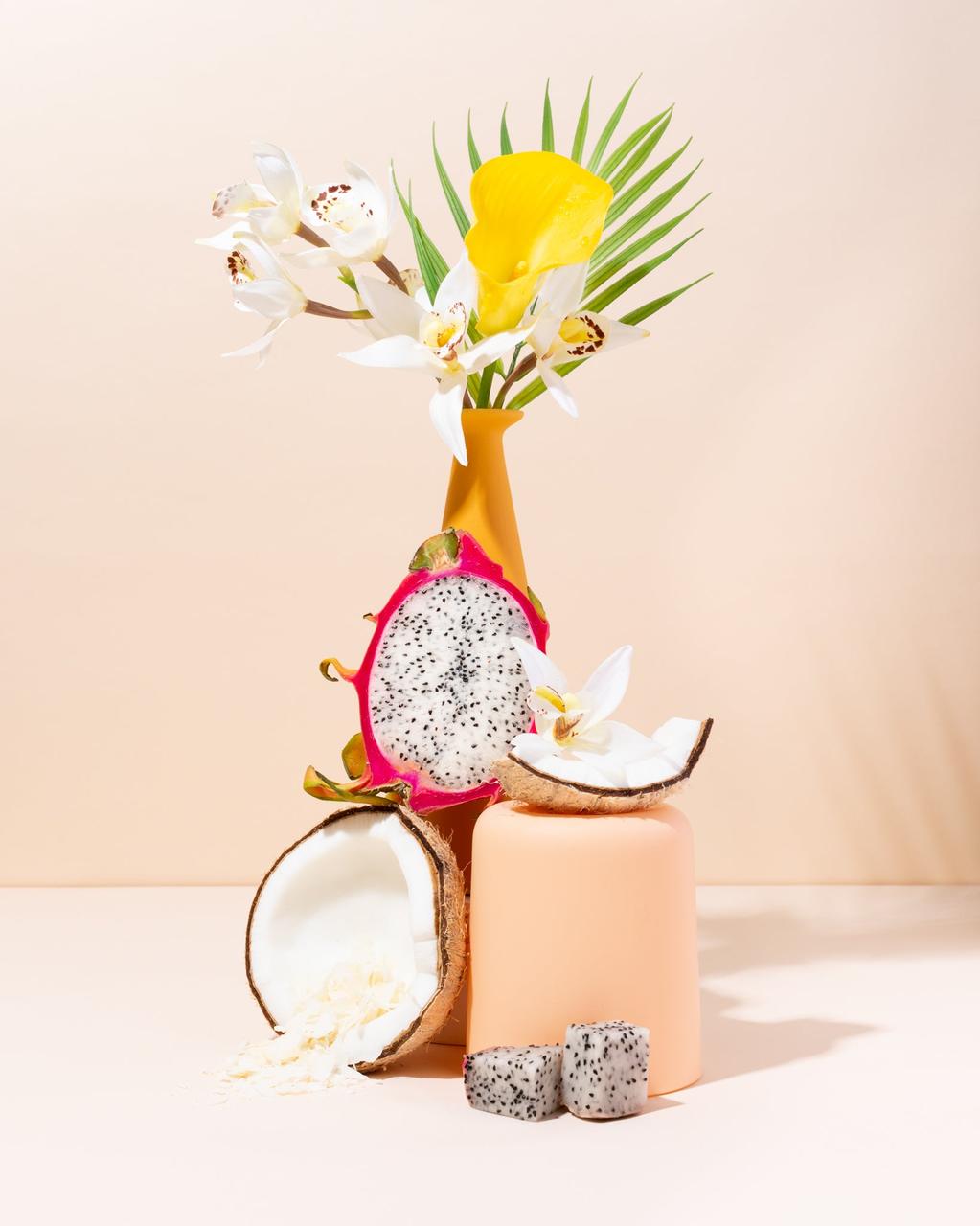 Аромаолія для свічок і дифузорів Makesy Tropical Pitaya&Raw Coconut/Пітайа та кокос,рамів