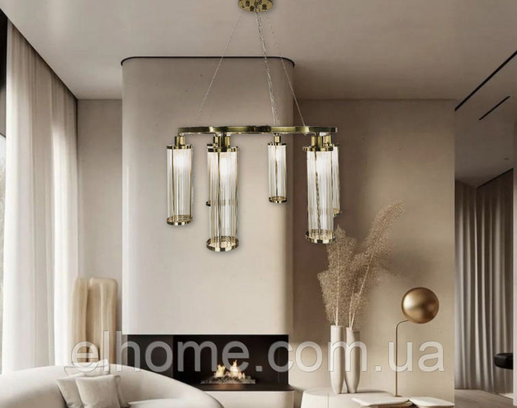 СЕРІЯ ЛЮСТР MARLEY НА 6 ТА 8 ПЛАФОНІВ MJ 128 AB, фото 1