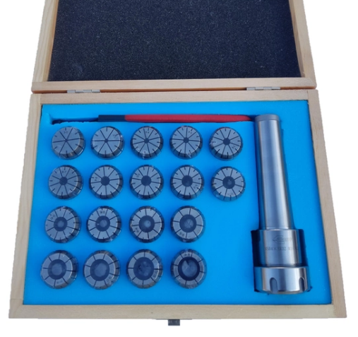 Патрон цанговий КМ5 з набором цанг ЕR 32 з 18 шт. (3-20) GRIFF, фото 1