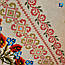Скатертина для обіднього / кухонного столу - 100% бавовна, рогожка, квіти України / (150см * 110см), фото 9