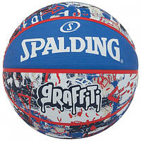 М'яч баскетбольний Spalding Graffitti Ball синій, мультиколор Уні 7