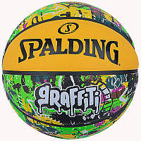 М'яч баскетбольний Spalding Graffitti жовтий, мультиколор Уні 7