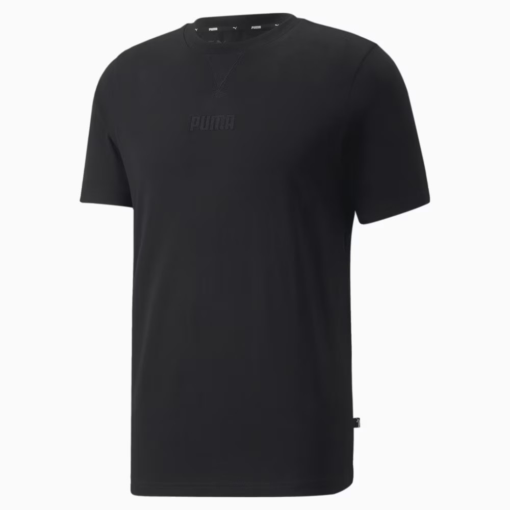 Футболка спортивна чоловіча Puma Modern Basics Tee 847407 01 (чорна, бавовна 100%, повсякденна, бренд пума)