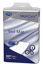 Пелюшка MoliCare® Premium Bed Mat  поглинаюча з суперабсорбентом  60x60 см 30шт/пак 9 крапель