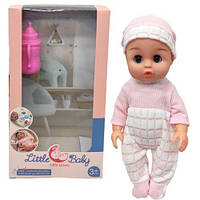 Пупс с бутылочкой "Little Baby" (розовый) Toys Shop