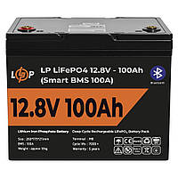 Аккумулятор для ИБП LP LiFePO4 12V (12,8V) - 100 Ah (1280Wh) (Smart BMS 100А) с BT пластик