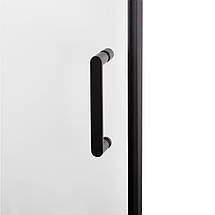 Душова кабіна Qtap Taurus BLA1099SC6 90х90х190 см без піддону чорна скло прозоре покриття CalcLess, фото 5