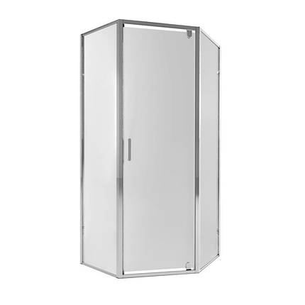 Душова кабіна Qtap Leo CRM10995-AC6 90х90х190 см без піддону скло прозоре покриття CalcLess, фото 1