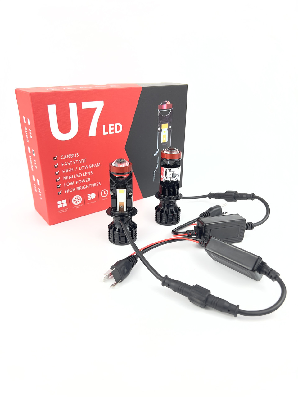 Світлодіодні Bi-LED лінзи U7 Mini H7 LED