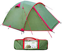 Двухместная палатка Tramp Lite Camp 2 (Green/Red)