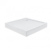 Набір Qtap душова кабіна Capricorn CRM1011SC6 Clear 100х100х202 см + низький піддон Tern 301112 із сифоном, фото 4