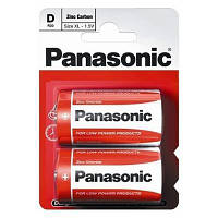 Батарейка Panasonic D R20 RED ZINK * 2 R20REL/2BPR YTR