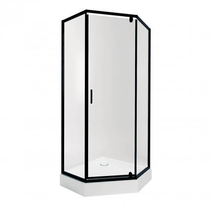 Набір Qtap душова кабіна Scorpio BLA10995-AC6 Clear 90x90х212 см багатогранна + піддон Diamond 309912, фото 1