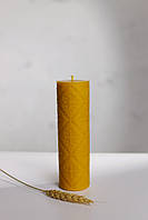 Свічка з натурального бджолиного воску "Вишиванка" велика Zigrivay
