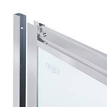 Душова кабіна Qtap Pisces CRM109-11SP5 90-105x90-105х190 см без піддону скло матове розсувні двері, фото 4