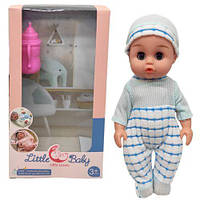 Пупс с бутылочкой "Little Baby" (голубой) Toys Shop