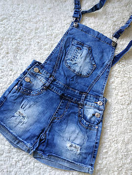 Комбінезон джинсовий на дівчинку Пайєтки
