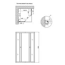 Душова кабіна Lidz Wawel SC 80x80х185 см SAT.LOW.GR без піддону скло тоноване, фото 3