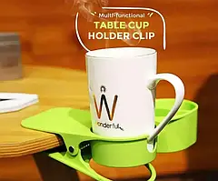 Підставка-органайзер для столу Table cup holder (підсклянник на прищіпці)