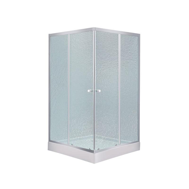 Набір Lidz душова кабіна Wawel SC 80x80 SAT LOW FR + низький піддон Mazur скло Frost 4 мм