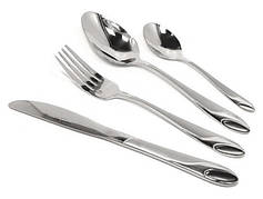 Набір столових приладів Bachmayer BM-7206 із 72 предметів у подарунковій валізі на 12 персон ложки, виделки (вилки), ножі