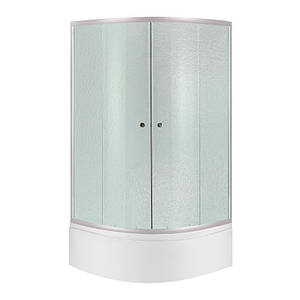 Душова кабіна Lidz Latwa SC 90x90 SAT HIGH FR 90x90х195 см з глибоким піддоном скло Frost 4 мм