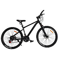 Велосипед двухколесный (диаметр колёс 26", стальная рама, подножка, сборка 75%) MTB 2605-1 Чёрный
