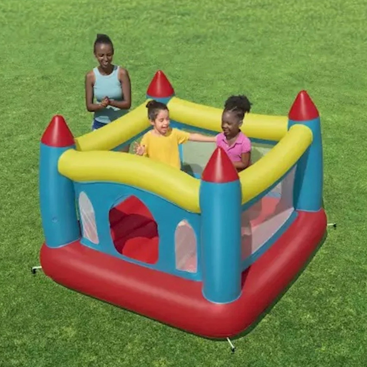 Батут надувной игровой детский Bestway 52647 Замок (175-173-127см) (ID ...