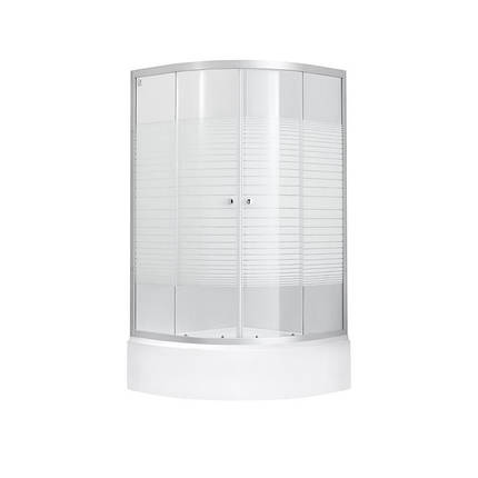 Набір Lidz душова кабіна Wieza SC80x80.SAT.MID.L висота 175 см + піддон KAPIELKA ST80x80x26 з панеллю, фото 1