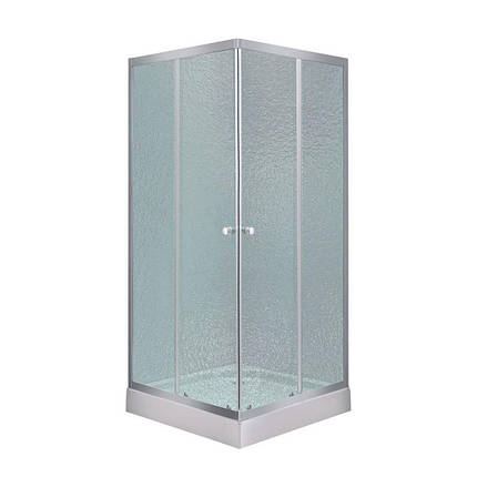 Душова кабіна Lidz Wawel SC 90x90 SAT.LOW.FR низький піддон KAPIELKA скло Frost 4 мм, фото 1