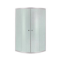 Душова кабіна Lidz Latwa SC 80x80 SAT.LOW.FR + низький піддон KAPIELKA скло Frost 4 мм, фото 4