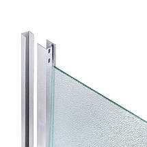Душова кабіна Lidz Latwa SC 80x80 SAT.LOW.FR + низький піддон KAPIELKA скло Frost 4 мм, фото 5