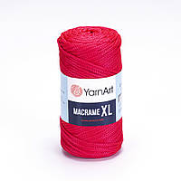 Пряжа малиновая (№163) Macrame XL Yarnart Макраме хл ярнарт 250гр 130м полиэфирный шнур для платья