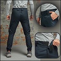 Штурмовые военные штаны мужские ткань рипстоп синие, тактические и полевые брюки XL ZSY