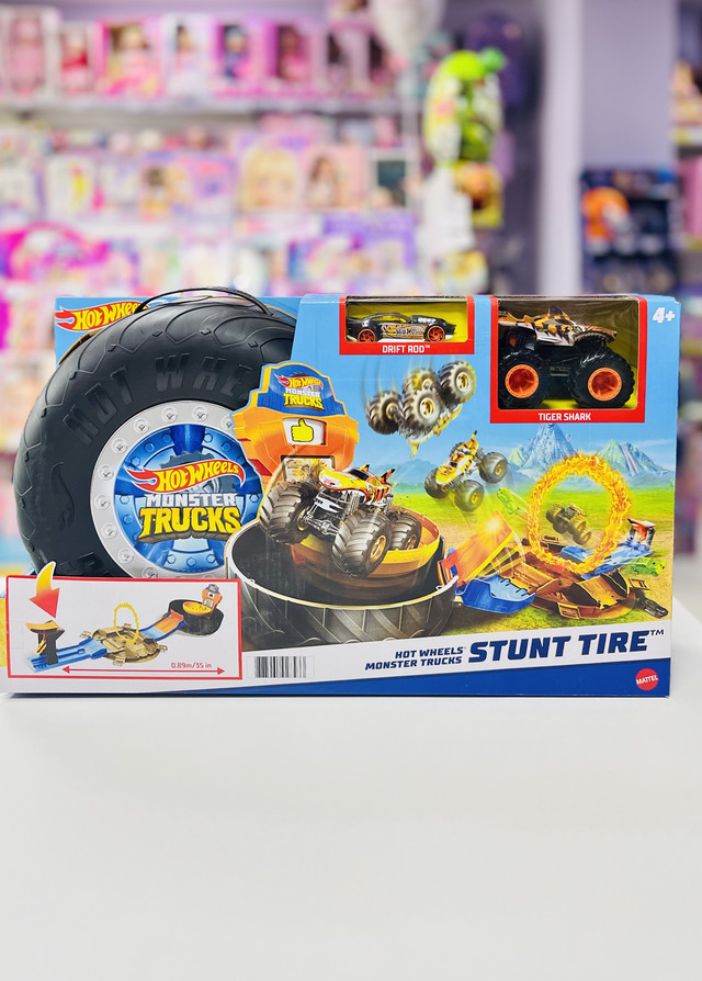 Hot Wheels Ігровий набір HotWheels "Трюки в шині" Monster Trucks