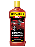 Полироль для кузова цветной с полифлоном Doctor Wax темно-красный 300мл (DW8425)