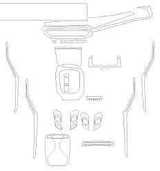 Комплект викрійок для салону BMW 3 Sedan 2023 -