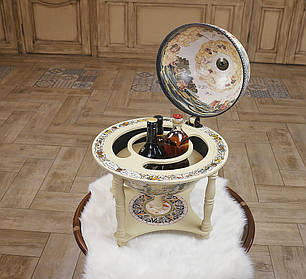 Бар-глобус для напоїв мапа світу подарунок керівнику від колективу | Діаметр сфери 33 см