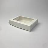❎ Коробка ОПТ, 150*100*30 мм,【ящик - 𝟰𝟬𝟬 шт】, з вікном, біла, фото 5