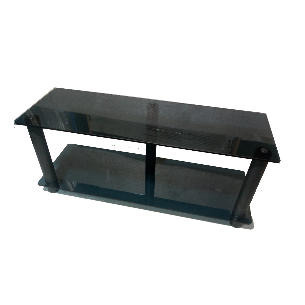 Скляна ТБ/АВ-тумба низька Commus Оптіма 295 Р black (900х293х378)