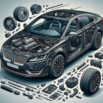 Склопідіймач з мотором Lincoln MKZ 10-12 оригінал  8E5Z-5423200-A