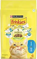 Сухий корм для дорослих котів Purina Friskies з лососем і овочами 10 кг