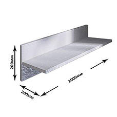 Полиця настінна для книг і речей із ДСП у спальню Полиця на стіну навісна книжкова ПЛН-1 Лайт Еверест, фото 3