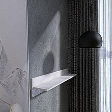 Полиця настінна для книг і речей із ДСП у спальню Полиця на стіну навісна книжкова ПЛН-1 Лайт Еверест, фото 2