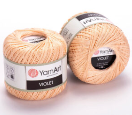 Нитки пряжа для в'язання бавовняна VIOLET Виолет від YarnArt Ярнарт № 5303