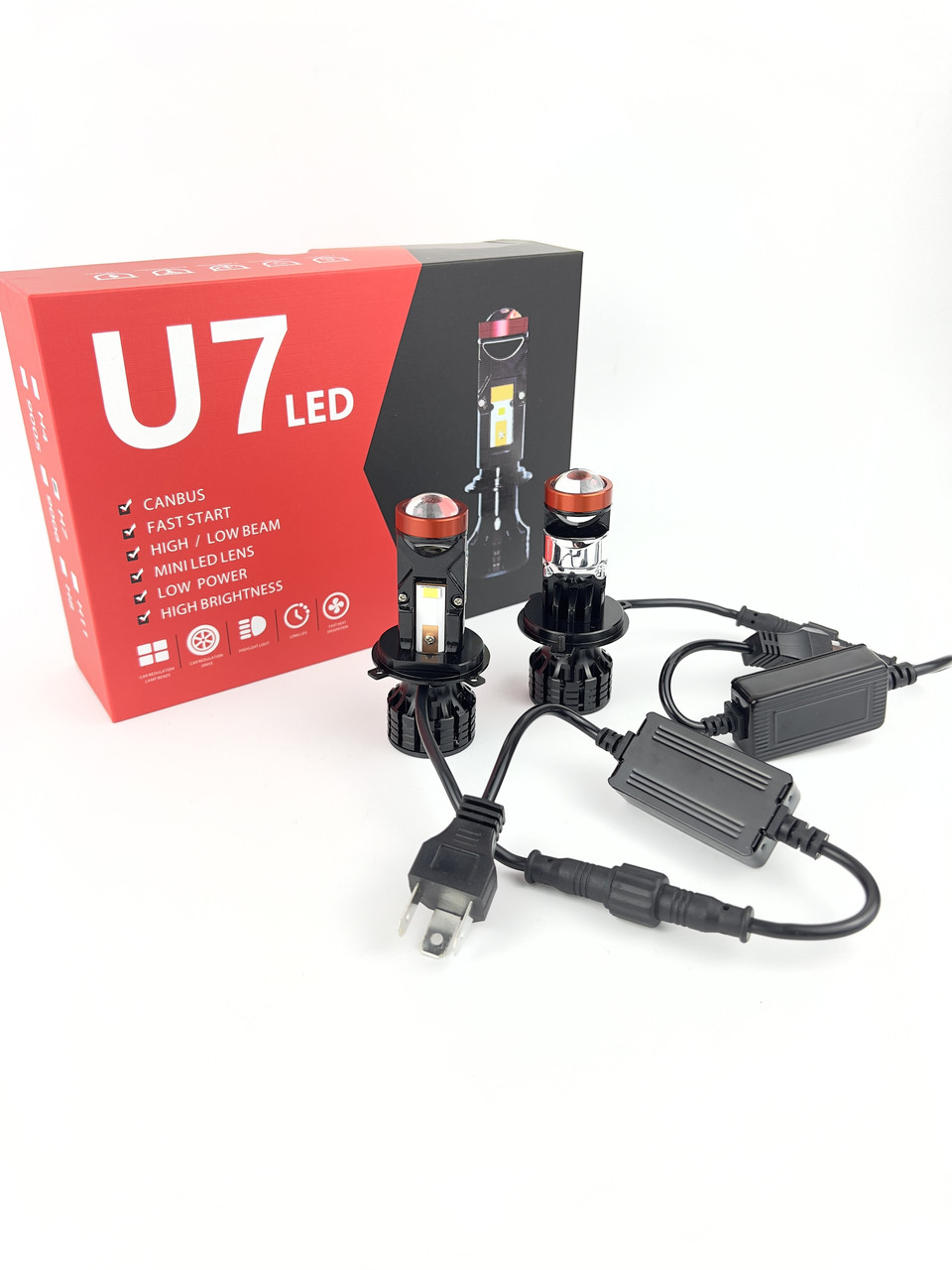 Світлодіодні Bi-LED лінзи U7 Mini H4 LED